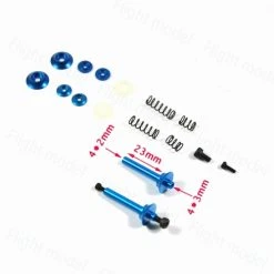 Cheapest 🛒 ZYHOBBY 1set Aluminum Alloy 4mm F3A Shock Absorbing Wheel Axle Speed Reducer Shock Absorber For Fixed Wing Aircraft ✨