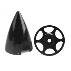Brand new 😉 ZYHOBBY 2.75inch 3inch 3.5inch 4inch 5inch Cone Carbon Fiber Spinner Glossy Surface W/ Alu Back Plate 🛒