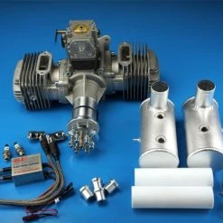 Promo ⌛ ZYHOBBY DLE 170 170cc Twin Engine With Rear Exhaust And Muffler ????