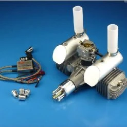 Promo ???? ZYHOBBY DLE111 Twin Engine W/ Electronic Ignition And Muffler ????
