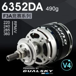 Top 10 ???? ZYHOBBY DUALSKY XM6352DA Ver4 F3A Brushless Motor 360/285/240/220KV ????