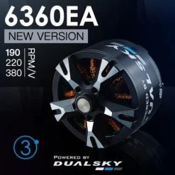 Deals ???? ZYHOBBY DUALSKY XM6360EA Version 3 RC Model Burshless Motor 380/220/190kv ✔️