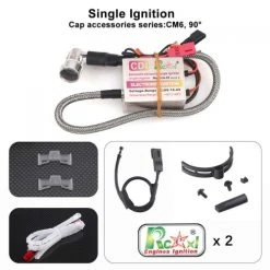 Brand new 🔔 ZYHOBBY RCEXL Single Ignition CDI With 90 Degree Cap For DLE NGK CM6 10mm Plug 🔔