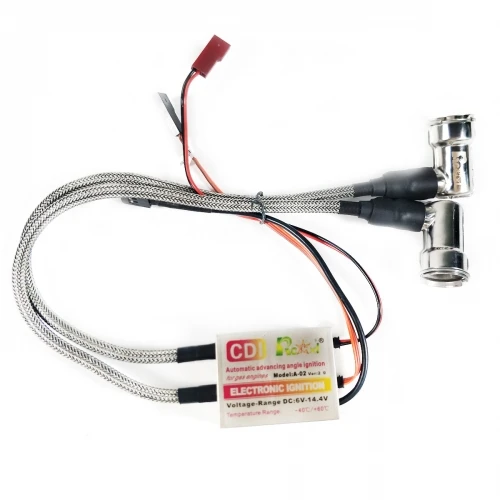 Wholesale ???? ZYHOBBY RCEXL Twin Ignition CDI With 90 Degree Cap For NGK BMR6A 14mm Plug ❤️ 1 Wholesale ???? ZYHOBBY RCEXL Twin Ignition CDI With 90 Degree Cap For NGK BMR6A 14mm Plug ❤️