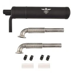 Discount ???? ZYHOBBY 1Set Muffler Exhaust Pipe For RC Airplane 40cc-80cc Double Cylinder Engine ????
