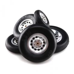 Discount 💯 ZYHOBBY 1Pair Durable Rubber Wheels For RC Plane - Size 1.7~4.5inch To Pick 🤩